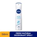 Nivea Fresh Natural Deodorant Body Spray 48h Anti-perspirant Perfume For Women. 