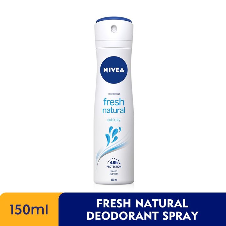 Nivea Fresh Natural Deodorant Body Spray 48h Anti-perspirant Perfume For Women