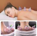 Cupping Set, 6 Pieces Cupping Glasses with Vacuum Pump, China Traditional Cupping Glasses for Body Neck Muscles for Relief Pain Tonic Beauty Care. 