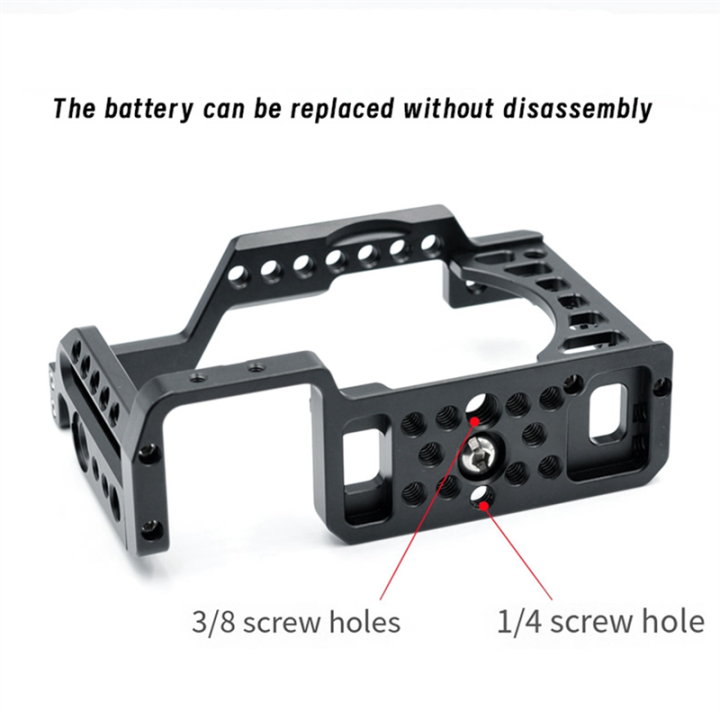 Aluminum Alloy Camera Cage Rig A6000/A6300/A6400 Black | Daraz.lk