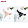 SMY 2PCS Women's Cotton Panties T Back Women Briefs Low-Rise Underwear. 