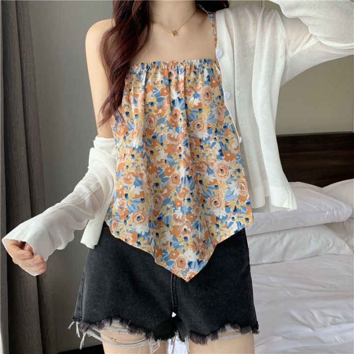 Yfashion%20Women%20Cotton%20Halter%20Neck%20Tank%20Tops%20Fashion%20Sweet%20Floral%20Printing%20Sleeveless%20Tops%20Elegant%20Loose%20Irregular%20Vest%20-%20Image%2010
