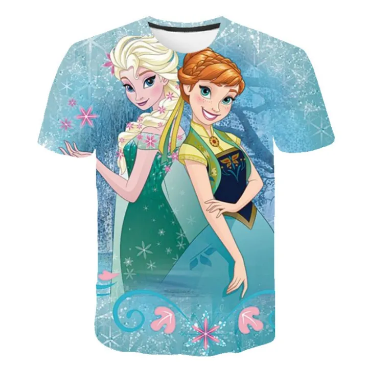 New%20Summer%20Frozen%202%20T%20Shirt%20Anna%20Elsa%20Girl%203D%20Digital%20Printing%20Clothing%20Tops%20Frozen%20Snow%20Queen%20Anna%20Elsa%20Cartoon%20Print%20Shirts%20-%20Image%203
