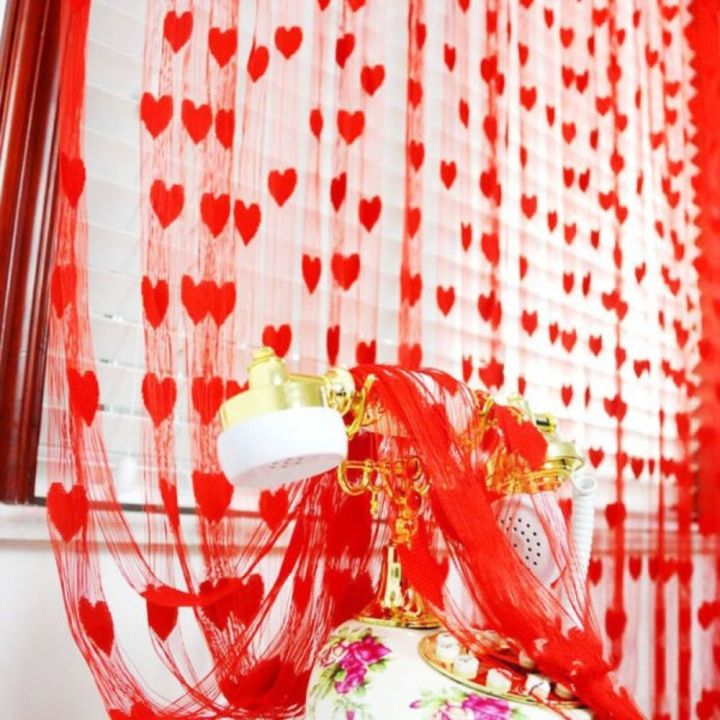 Window%20Line%20Curtain%20Love%20Heart%20String%20Curtain%20Solid%20Color%20Room%20Divider%20Door%20Curtain%20*2M%20Elegant%20Tassel%20Curtain%20Home%20Decor%20-%20Image%203