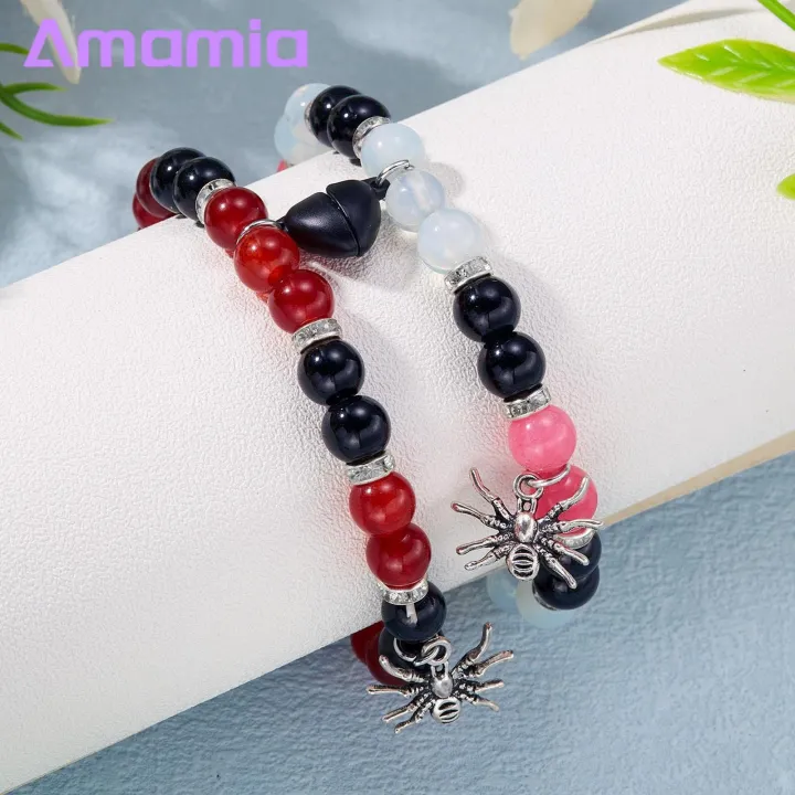 Heart-shaped%20Couple%20Bracelet%20Spider%20Heart%20Magnetic%20Couple%20Bracelet%20Colorful%20Beads%20Jewelry%20Gift%20for%20Halloween%20less%20Than%20-%20Image%2010