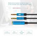 Headphone Splitter For Computer 3.5mm Female To 2 Dual 3.5mm Male Headphone Mic Audio Y Splitter Cable Smartphone Headset To PC Adapter. 