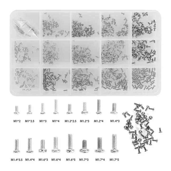 800%20Pc%20Tiny%20Screws%20for%20Electronics,%20Small%20Mini%20Pan%20Head%20Machine%20Screws%20Kit%20for%20Eyeglasses%20Watches%20Clocks%20Repair%20Replacement%20Spare%20Parts%20Accessories%20-%20Image%204