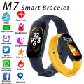 M7 Smart Band 7 - Fitness Bracelet Heart Rate Monitor Multi Sports Mode Watch for Mobile Men Women Gents Ladies Unisex (Features M4 M5 M6 116 Plus Y68 D13 D20 Y78 120 Plus F8 W34 T55 i7 i8 Pro Max T500 HW67 HW7 HW8) 178258634 STYLES-CMB (PVT) LTD. 