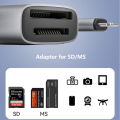 USB C Memory Pro Duo Adapter for MS/SD Reader for Lightning Type-c Device SD Adapter Supports SD/SDHC/MS. 