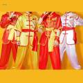 Chinese Traditional Wushu Costume Clothes for Adult Kids Men Women Red 140. 