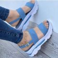 【ALLGOOD】 Fashion Wedge Female Platform Buckle Strap Street Summer Shoes Punk Beach Wedges Women Sandals Chunky Sandalias De Mujer. 