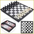 Chess set Brain Games Toy / 3 in 1 Chess Game . 