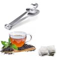 12.3/17cm Stainless Steel Tea Bag Clip Tongs Teabag Squeezer Tea Leaf Strainer Holder Grip Spoon Mini Sugar Lemon Ice Cube Clip. 