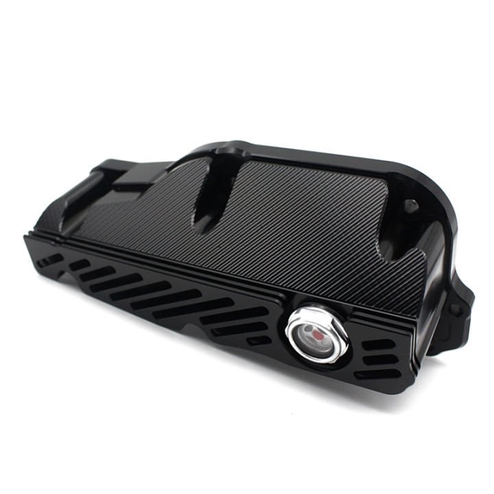 Motorcycle%20Oil%20Pan%20Aluminum%20Clear%20Visible%20Oils%20Bottom%20Potn%20for%20VESPA%20GTS250%20300%20GTV%20HPE%202019-2022%20Black%20-%20Image%203