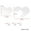 A-Z Corner Creative Love Hearts 3D Mirror Wall Sticker Removable  Home Decoration Room Wall Stickers [Size :20x17cm]. 