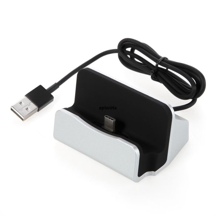 2-In-1 Usb Cable Data Phone Charger Desk Dock Stand Station Usb Charging Type-C For S8 For Mate 20 P30