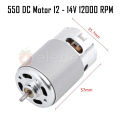 550 DC Motor 12V 12000 RPM High Speed Low Noise RS550 Electrical Motor for DIY Toys Power Tools. 