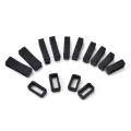 【ZIME】Variety 2pcs 14mm-26mm Rubber Silicone Watch Band Loop Strap Small Holder Locker Keeper  14mm. 