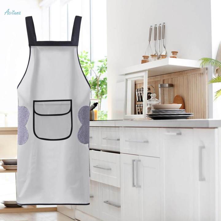 Cooking%20Apron%20Baking%20Apron%20Brewer%20Apron%20Oil%20BBQ%20Apron%20Comfortable%20to%20Wear%20for%20Home%20Kitchen%20Adjustable%20Back%20Waist%20Strap%20Gardening%20Apron%20-%20Image%203