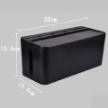 Cable Management Box for Desk Cable Management and  Strip Box Solutions(Black). 