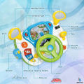 Kids Steering Wheel Toy Driving CAR Simulation Baby Game Pretend Driving cat Toy with Realistic Sound Early Educational Toy Birthday Gift for kids. 