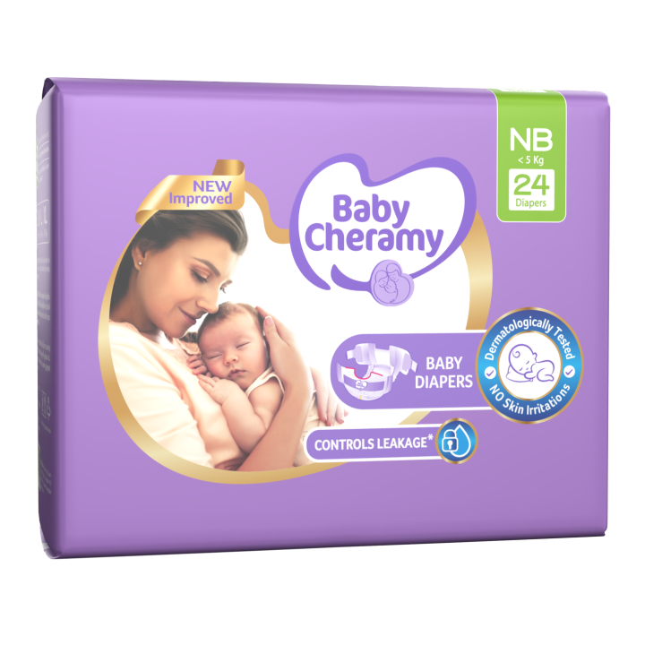 Baby Cheramy Newborn Diapers 24 Pc