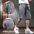 Ripped Denim Shorts for Men 2024 New Fashion Brand Pants Summer Loose Men's Fifth Pants Summer Thin. 