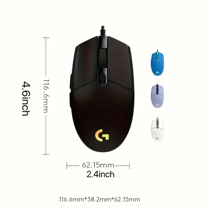 Logitech%20G102%20Mouse%20USB%20Wired%20Gaming%20Mouse%208000%20DPI%20Rainbow%20Optical%20Effect%20Screen%20For%20PC/Mac%20Computer%20and%20Laptop%20-%20Image%203