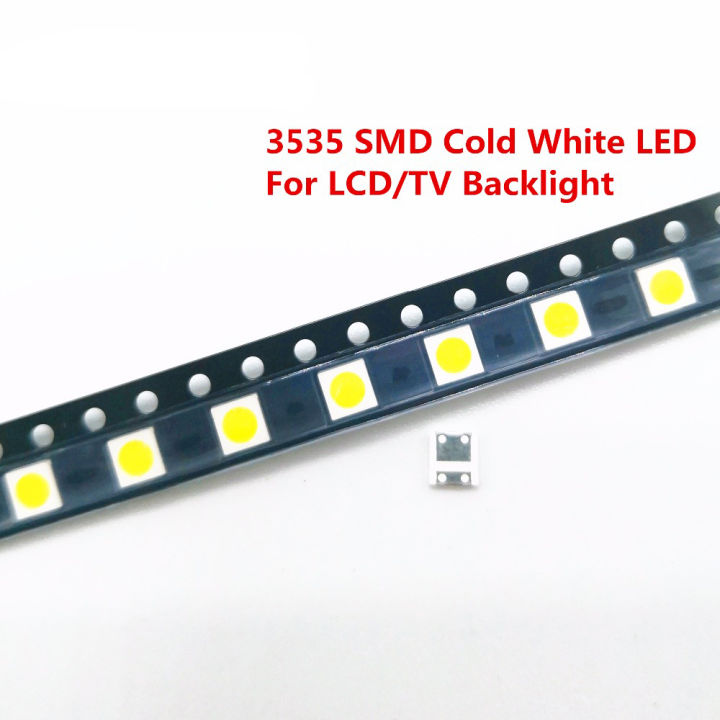 50/100 Pcs Diodes V Backlight 2W 6V / 1W 3V 3535 SMD LED elevisao Cold ...