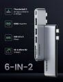 UGREEN USB C Hub for MacBook Pro USB 3.0 Splitter Adapter USB Type C to 4K HDMI, Thunderbolt 3 100W Power Delivery, 3 USB 3.0 Port Adapter Dock Station for MacBook Air 2020 2019 2018, MacBook Pro 2019 2018 2017. 