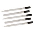 5x Transparent Fillable Empty Paint Pen Shell Ink Refill Blank Tube 0.7mm Marker for Drawing Painting Marking Writing Art Supply. 