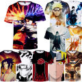 Naruto Uchiha clan T shirt men anime T shirts new summer short sleeve o-neck cotton Uchiha Sasuke T-shirt tops. 
