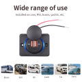 Dual USB QC 3.0 Car Charger Socket 12v 24v Power Outlet For Car Boat Vehicle Bus RV ATVW Phone Charger Adapter Panel. 