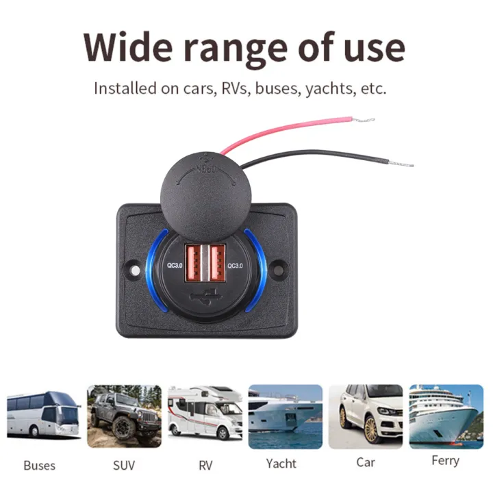 Dual%20USB%20QC%203.0%20Car%20Charger%20Socket%2012v%2024v%20Power%20Outlet%20For%20Car%20Boat%20Vehicle%20Bus%20RV%20ATVW%20Phone%20Charger%20Adapter%20Panel%20-%20Image%202