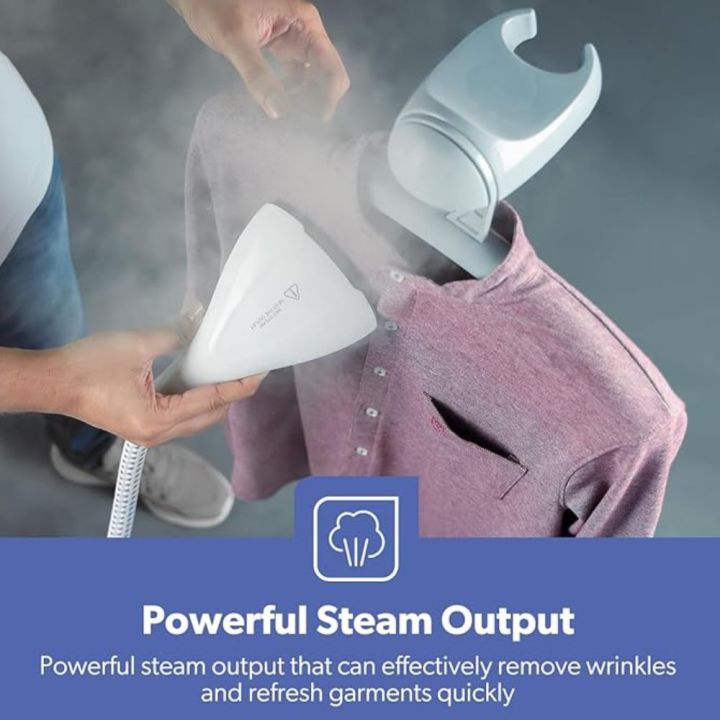 Geepas 2000W Garment Steamer, 1.8L Water Tank, White/Black, GGS25022N