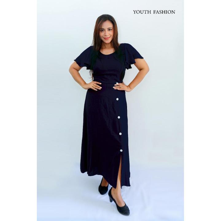 New comfortable plain long frocks online