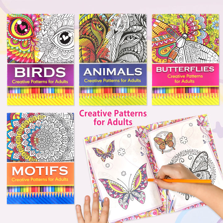 Advanced Coloring Book Creative Patterns Coloring Book Language New Fashion Gift