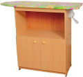 Melamine Iron table Furniture Half Cupboard with Wire and Plug Switch - 5 Years Warranty. 