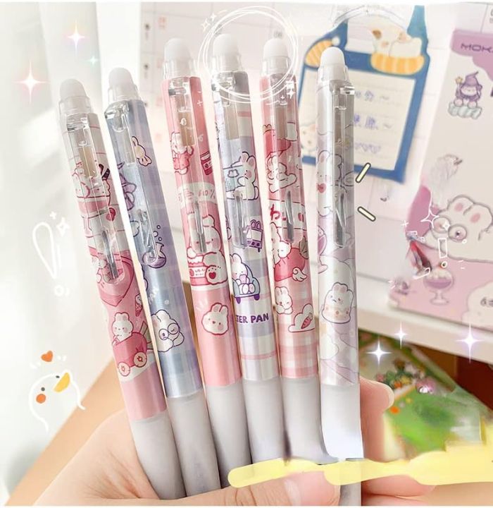 Pack%20of%201%20,%206%20,%2012%20Erasable%20Pens%20with%20Erasers%20Cute%20Pens%20Cartoon%20Print%20Pens%200.5mm%20Black,%20Blue%20%20Ink%20Pens%20Aesthetic%20Retractable%20Pens%20Kawaii%20School%20Home%20Office%20Supplies%20-%20Image%203