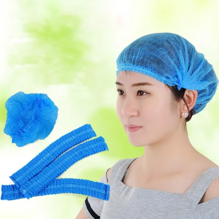 Disposable%20Hair%20Cap%20Stretchable%20Blue%20Bouffant%20Caps/Surgical%20Caps/Cooking%20Caps%20(20%20Pcs)%20-%20Image%206