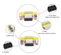VGA Coupler BENFEI 2 Packs 15 pin VGA SVGA Female to Female Mini Gender Changer Adapter. 
