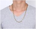 Metal chain stainless steel and nickel plated lite gold plated necklace for men and women 60cm jewellery/ 55cm/ 45cm chain. 