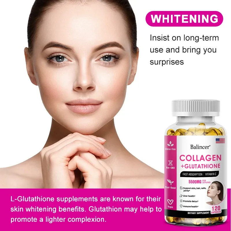 Balincer Glutathione 5500MG USA Made Premium Skin Whitening Capsules FDA Approved