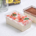 10sets Transparent Square Plastic Box Dessert Container Packaging Tiramisu Baking Box Cake Bowl Mousse Cake Box Wedding Party. 