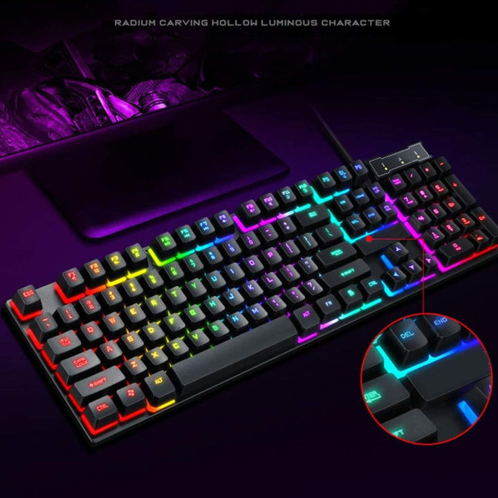 RGB%20Gaming%20Keyboard%20T%20WOLF%20T20%20USB%20Wired%20LED%20Rainbow%20Backlit%20Gamers%207%20Colors%20Lighting%20Keyboard%20-%20Image%203