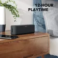 Anker Soundcore Boost Bluetooth Speaker with Well-Balanced Sound, BassUp, 12H Playtime, USB-C, IPX7 Waterproof, Wireless Speaker with Customizable EQ via App, Wireless Stereo Pairing. 