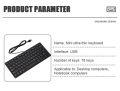 A-Z Corner Mini USB Keyboard English Language Ultra Thin Notebook Laptop Keyboards Desktop PC Laptops Computer. 