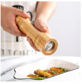 6 Inch Wood Pepper Grinder Hand Movement Salt Grinder Mill Grinder Seasoning Grinding Kitchen Cooking Tools. 