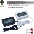 Mini LCD Digital Thermometer Hygrometer Temperature Indoor Convenient Temperature Sensor Humidity Meter Gauge Instruments Cable. 