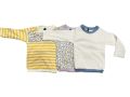 3 Pieces Unisex Cotton Longs-Sleeve T-Shirt Set Kids Cloth Long Sleeve Dresses for Boys And Girls Long Sleeve TShirt. 